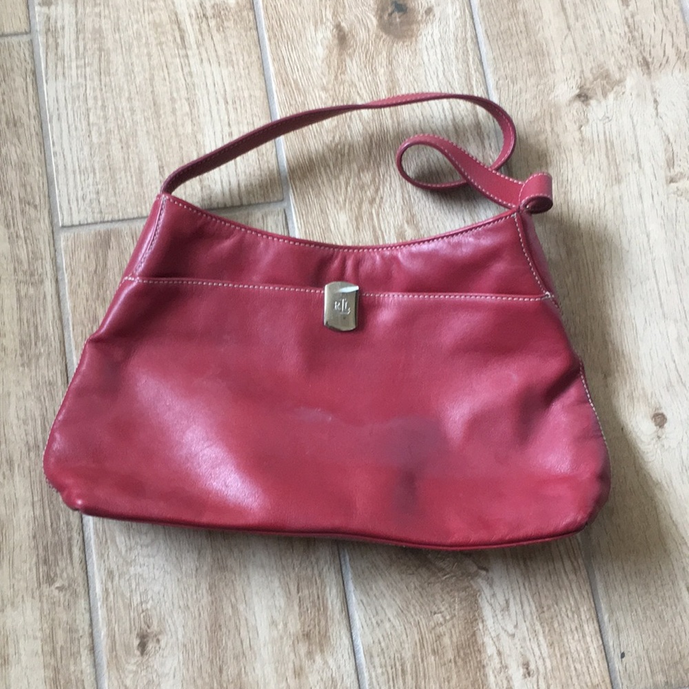 Used red purse